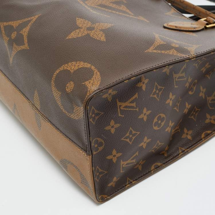 Pre Owned Louis Vuitton OnTheGo MM Monogram Reverse Giant Canvas Bag