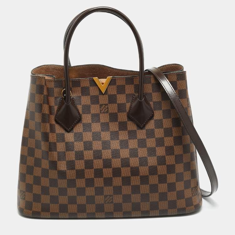 Pre Owned Louis Vuitton Kensington V Damier Ebene Canvas Bag