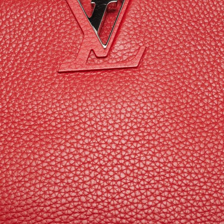 مملوكة مسبقًا Louis Vuitton Capucines PM Rubis Taurillon Leather Top Handle Bag