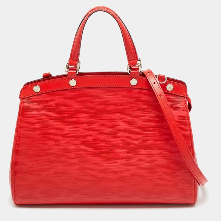 Pre Owned Louis Vuitton Brea MM Coquelicot Epi Leather Bag