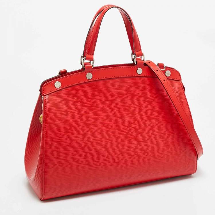 Pre Owned Louis Vuitton Brea MM Coquelicot Epi Leather Bag