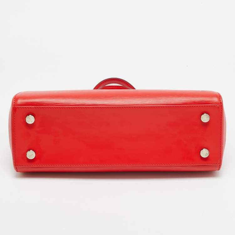 Pre Owned Louis Vuitton Brea MM Coquelicot Epi Leather Bag