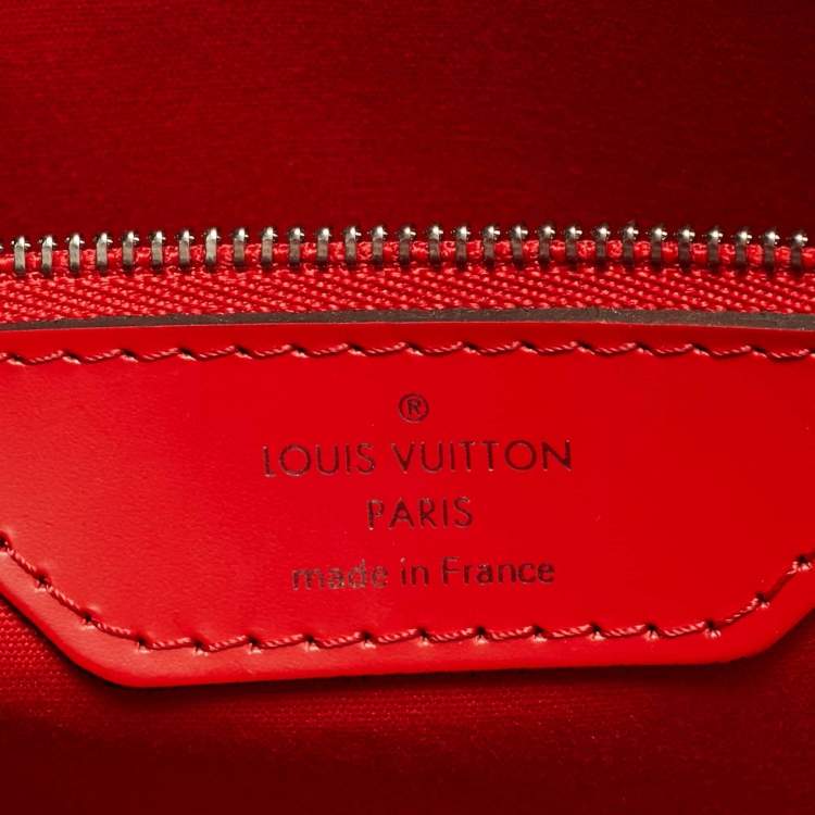 Pre Owned Louis Vuitton Brea MM Coquelicot Epi Leather Bag
