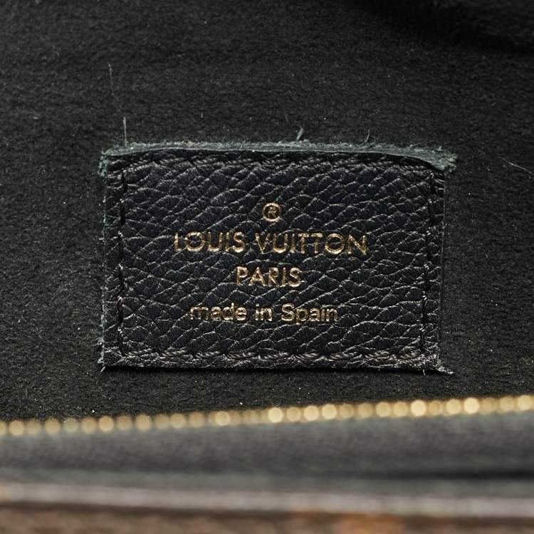 Pre Owned Louis Vuitton Victoire Black Monogram Canvas and Leather Bag