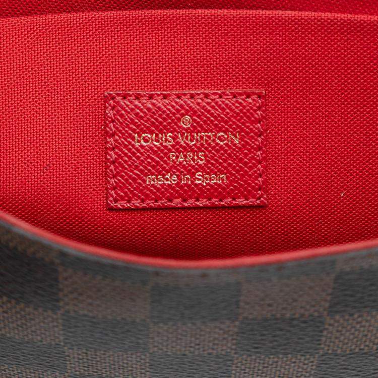 Pre Owned Louis Vuitton Brown Damier Ebene Pochette Felicie
