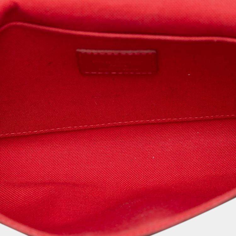 Pre Owned Louis Vuitton Brown Damier Ebene Pochette Felicie