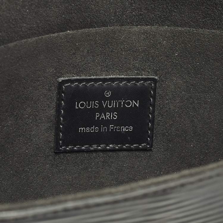 Pre Owned Louis Vuitton Black Epi Leather Pochette Felicie Bag