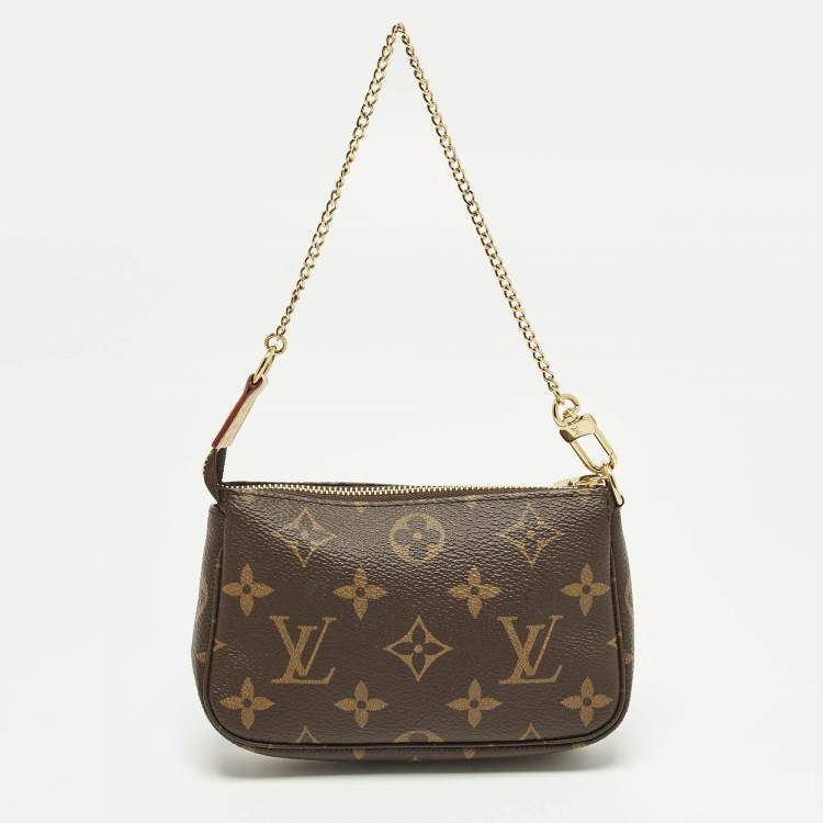 Pre Owned Louis Vuitton Mini Monogram Canvas Pochette Accessoires Bag