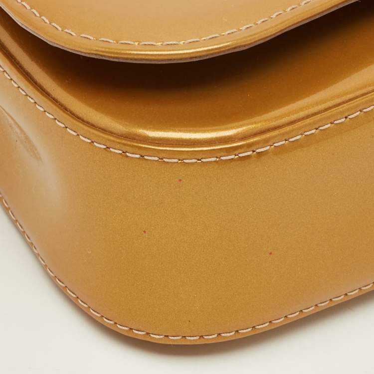 Pre Owned Louis Vuitton Sobe Rose Florentine Vernis Clutch