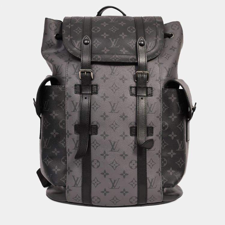 Pre Owned Louis Vuitton Monogram Eclipse 'Christopher' MM Backpack