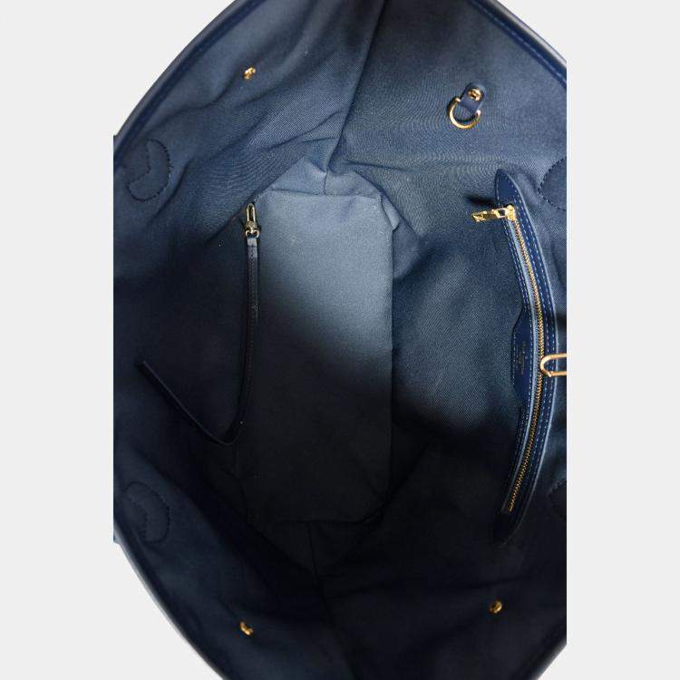 مملوكة مسبقًا Louis Vuitton Iridescent Blue Monogram MM Neverfull