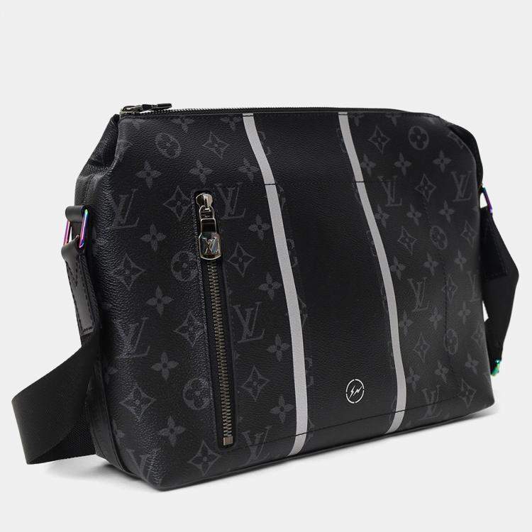 Pre Owned Louis Vuitton x Fragment Monogram Eclipse Apollo Messenger Bag