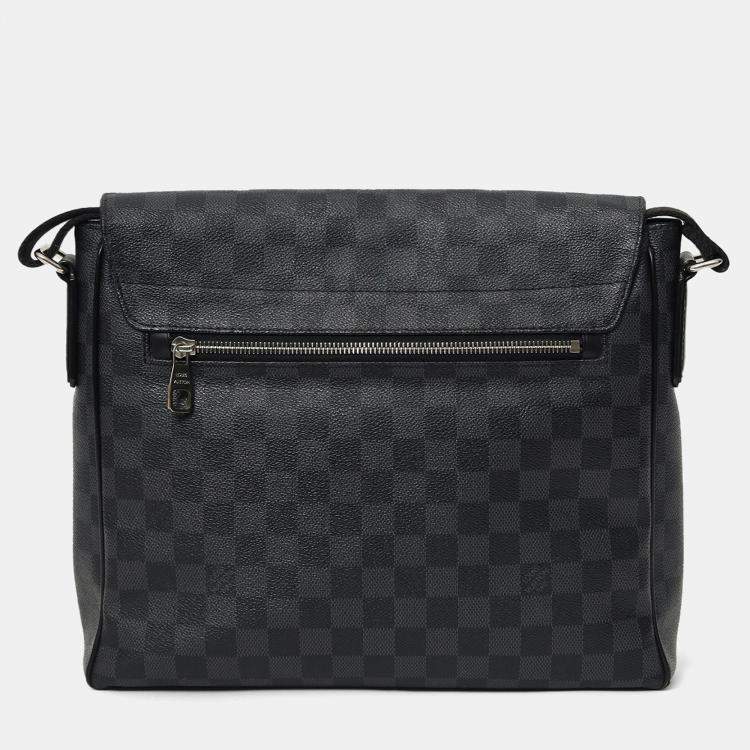 Pre Owned Louis Vuitton 2013 Damier Graphite Daniel MM Messenger Bag