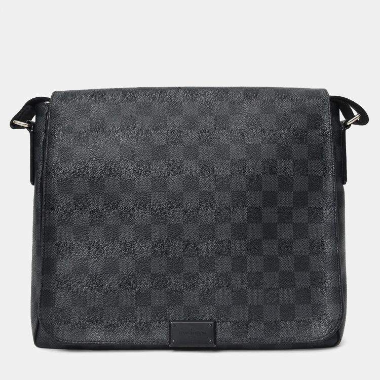 Pre Owned Louis Vuitton 2013 Damier Graphite Daniel MM Messenger Bag
