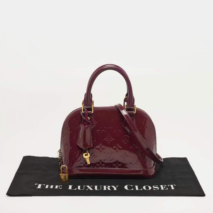 مملوكة مسبقًا Louis Vuitton Alma BB Violette Monogram Vernis Bag