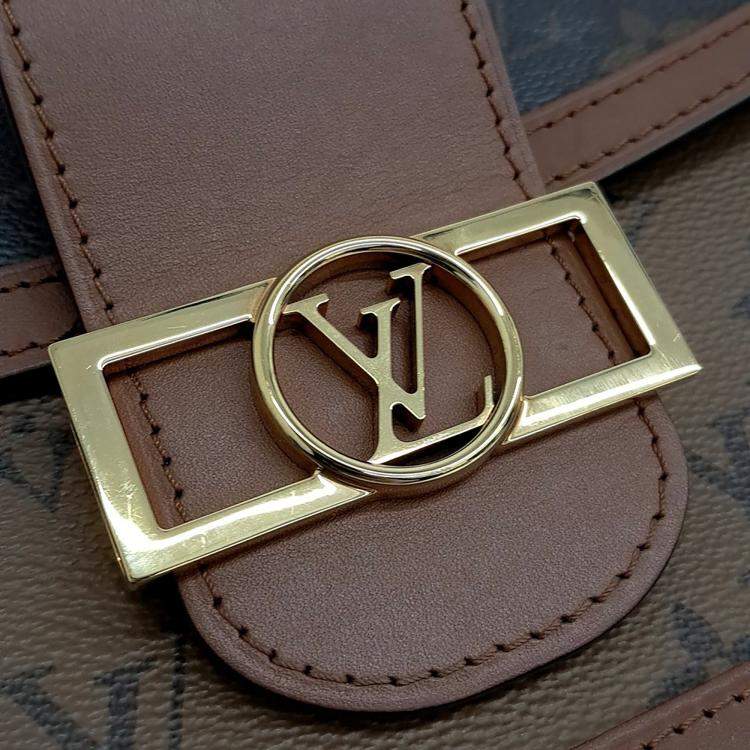 Pre Owned Louis Vuitton Brown PVC Dauphine Mm