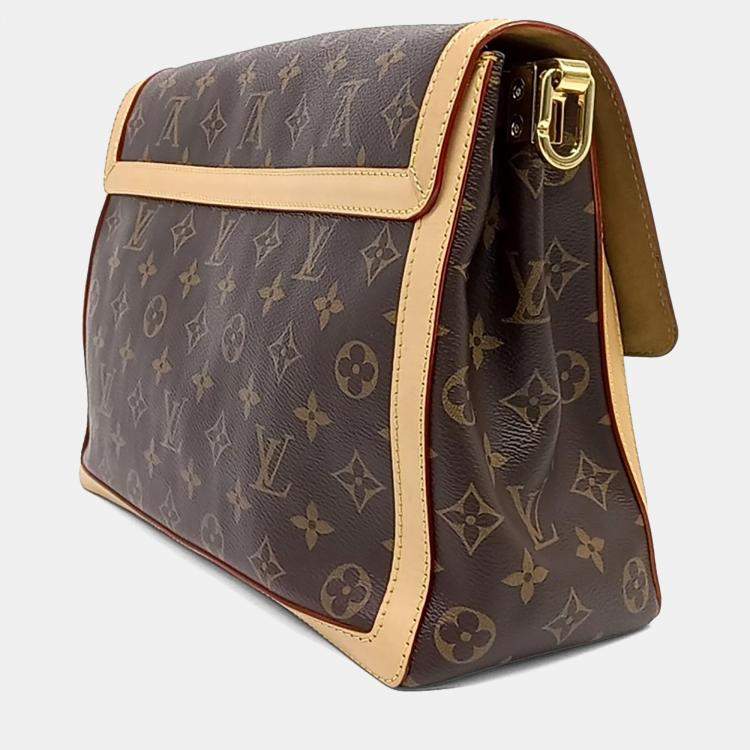 Pre Owned Louis Vuitton Brown PVC Monogram Dauphine Soft