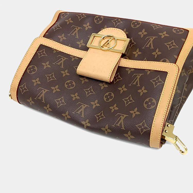 Pre Owned Louis Vuitton Brown PVC Monogram Dauphine Soft
