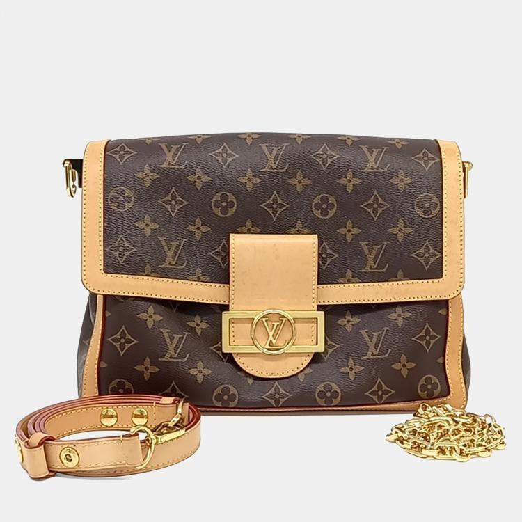Pre Owned Louis Vuitton Brown PVC Monogram Dauphine Soft