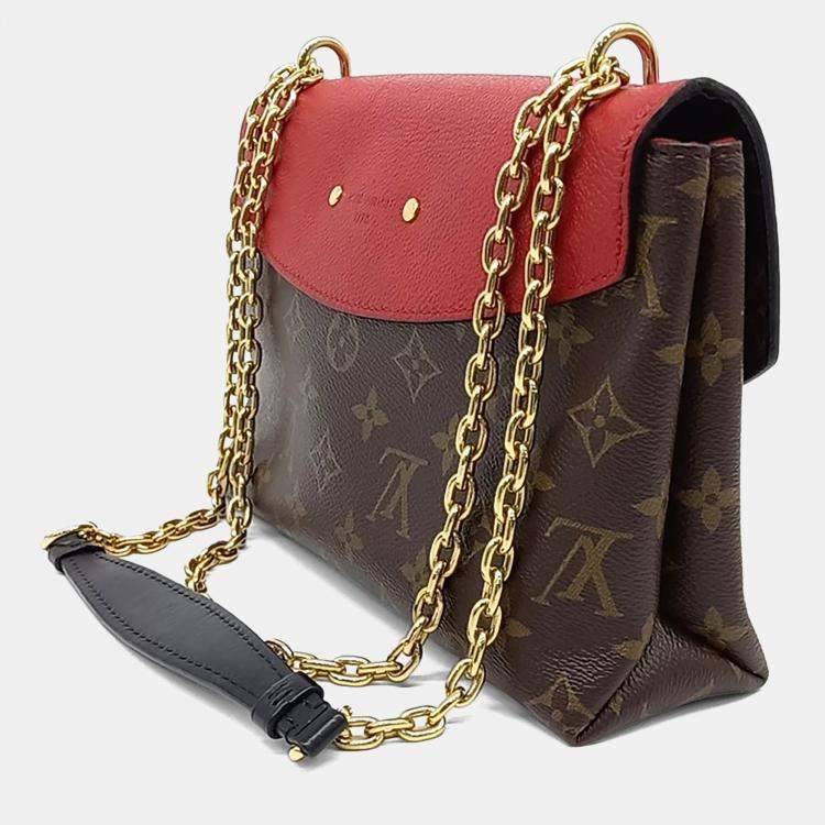 مملوكة مسبقًا Louis Vuitton Brown Red PVC Saint Placide