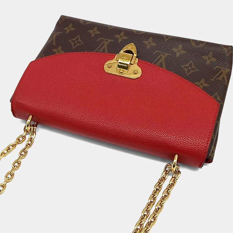 مملوكة مسبقًا Louis Vuitton Brown Red PVC Saint Placide