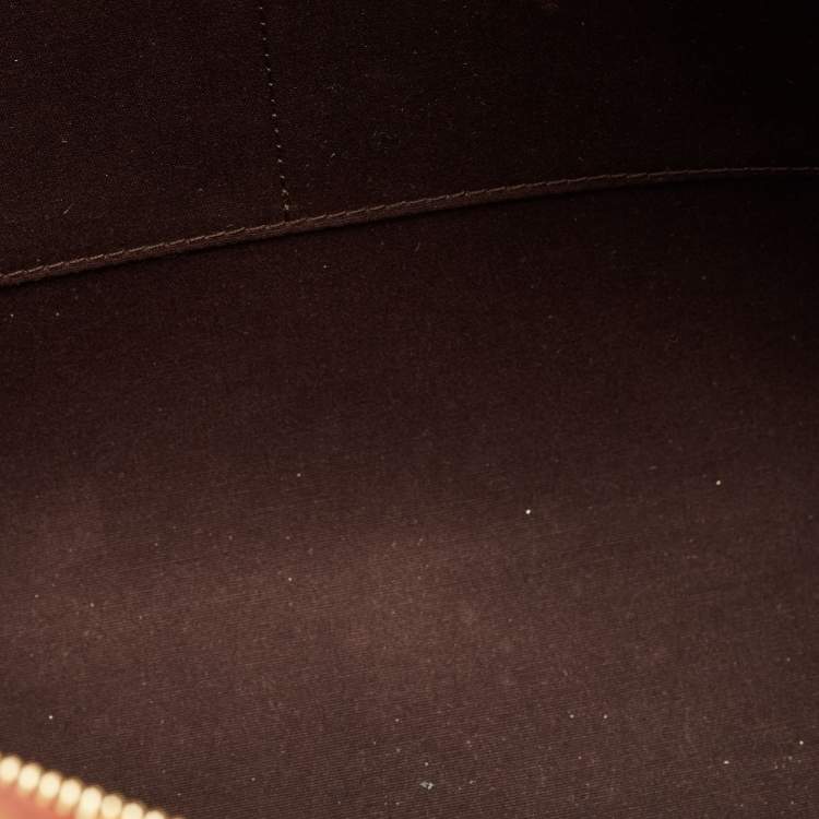 Pre Owned Louis Vuitton Brea MM Amarante Monogram Vernis Bag