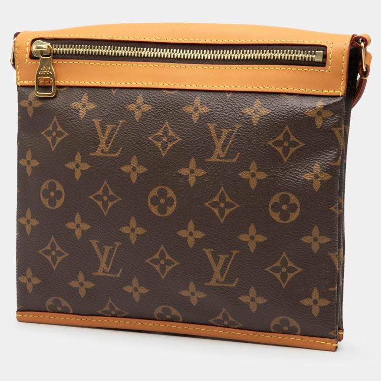 Pre Owned Louis Vuitton Brown Monogram Saumur Messenger PM