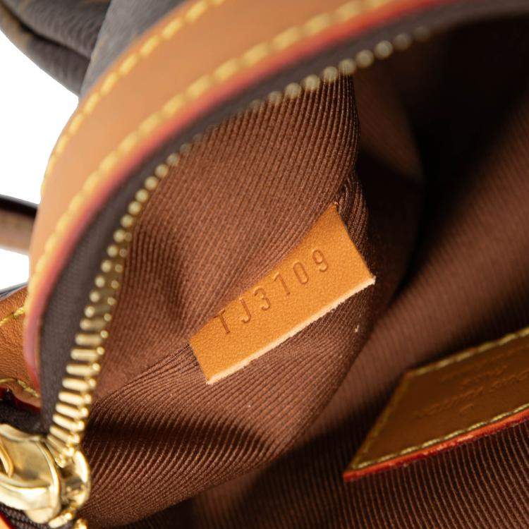 Pre Owned Louis Vuitton Brown Monogram Saumur Messenger PM