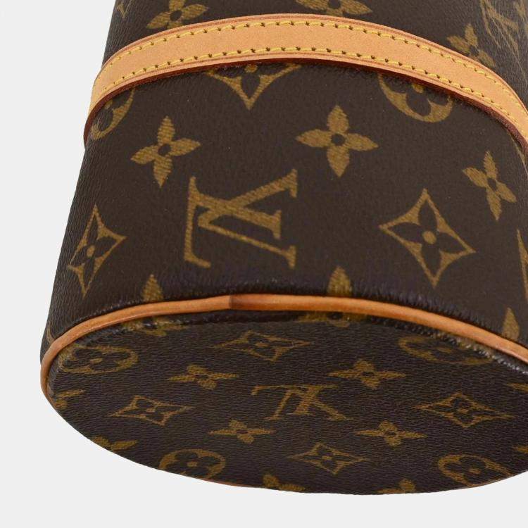 Pre Owned Louis Vuitton x Comme Des Garcons Monogram Papillon 26 Brown Monogram Canvas Top Handle Bag