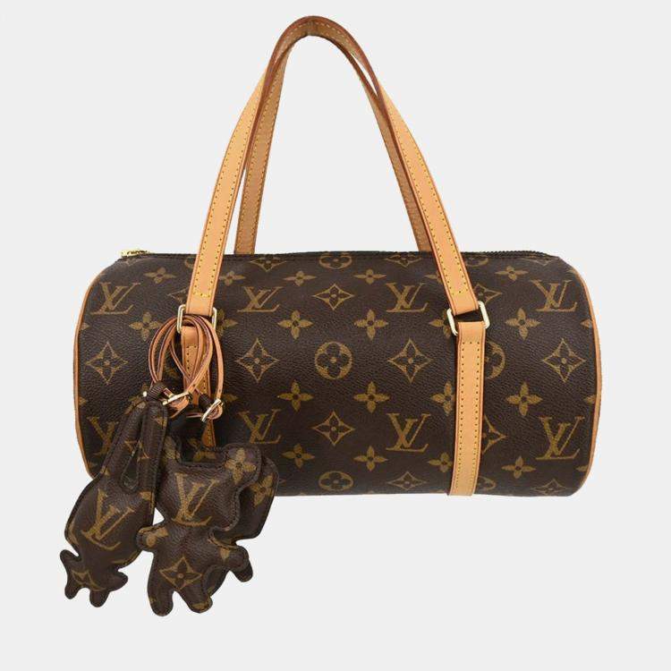 Pre Owned Louis Vuitton x Comme Des Garcons Monogram Papillon 26 Brown Monogram Canvas Top Handle Bag