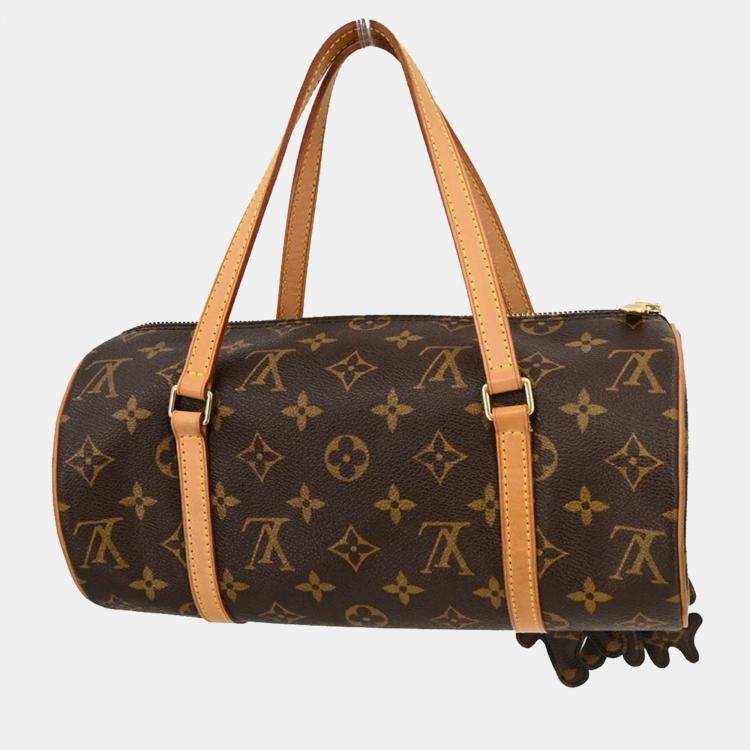 Pre Owned Louis Vuitton x Comme Des Garcons Monogram Papillon 26 Brown Monogram Canvas Top Handle Bag