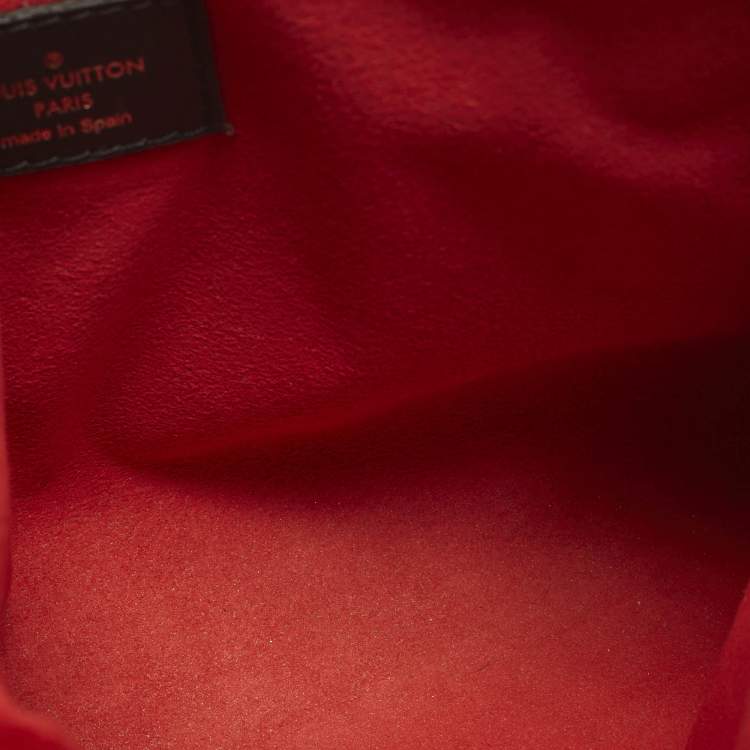 Pre Owned Louis Vuitton Tuileries Caramel Monogram Canvas and Leather Clutch