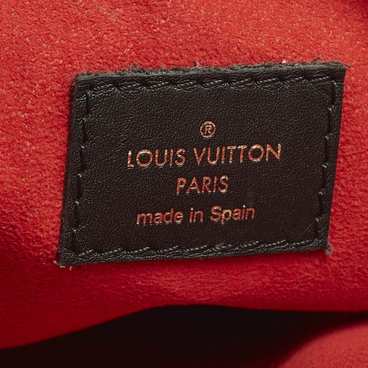 Pre Owned Louis Vuitton Tuileries Caramel Monogram Canvas and Leather Clutch