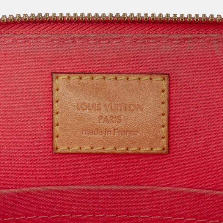 Pre Owned Louis Vuitton Pink Monogram Vernis Alma BB