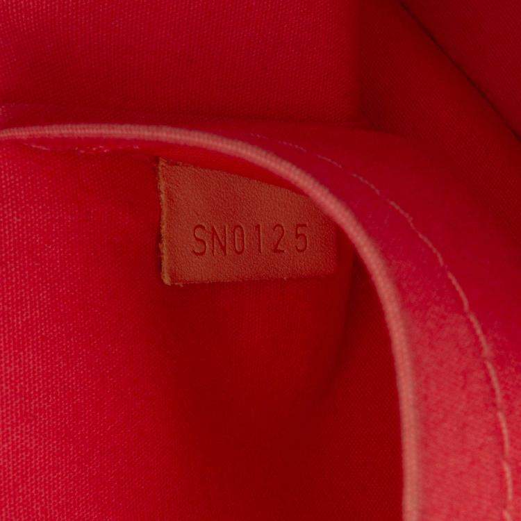 Pre Owned Louis Vuitton Pink Monogram Vernis Alma BB