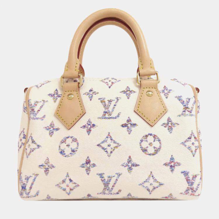 Pre Owned Louis Vuitton Speedy Bandouliere 20 Handbag Monogram Jacquard