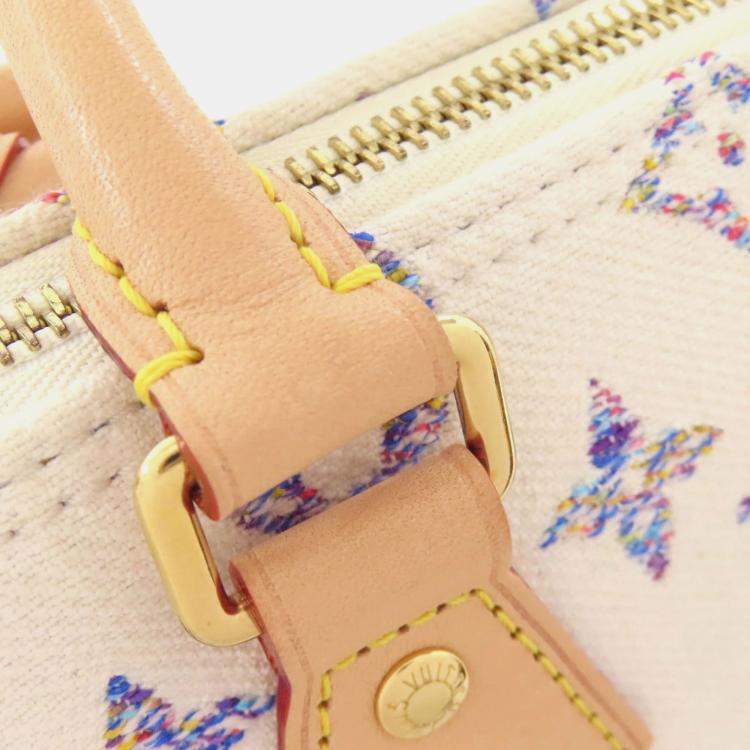 Pre Owned Louis Vuitton Speedy Bandouliere 20 Handbag Monogram Jacquard