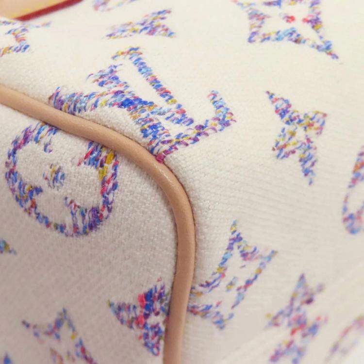 Pre Owned Louis Vuitton Speedy Bandouliere 20 Handbag Monogram Jacquard