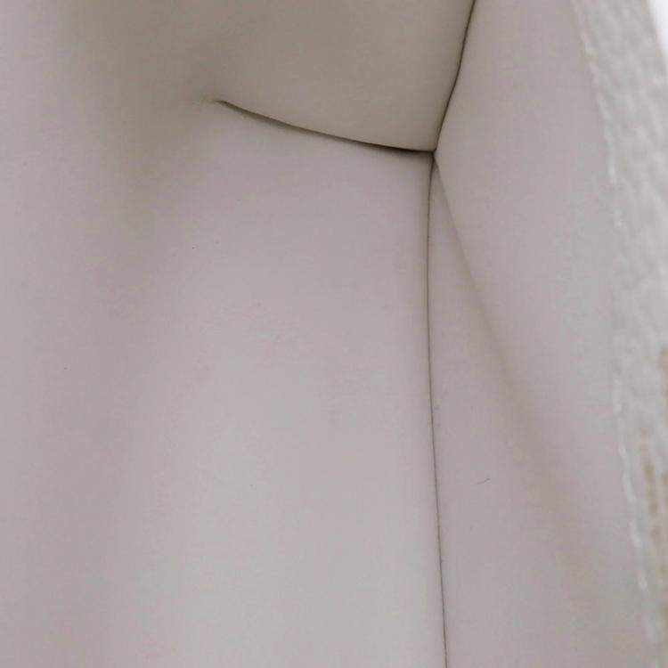 Pre Owned Louis Vuitton Handbag Taurillon Leather Capucines Bb Shoulder Bag White