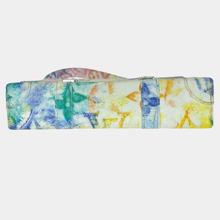 Pre Owned Louis Vuitton Monogram Pastel Trunk Messenger Bag Pm  Multicolore