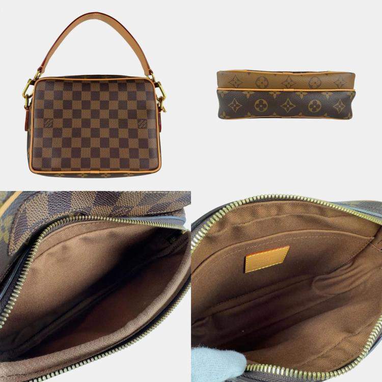 Pre Owned Louis Vuitton X Nigo Nile Brown Monogram Coated Canvas Shoulder Bag