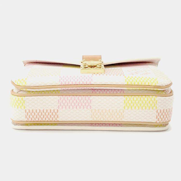 Pre Owned Louis Vuitton Damier Licious Pochette Metis Ew Shoulder Bag