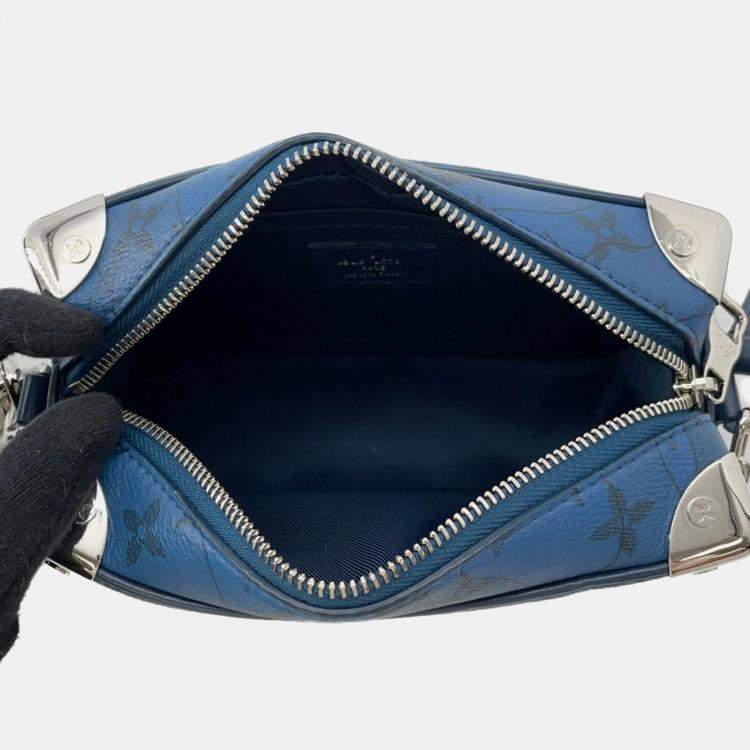 Pre Owned Louis Vuitton Monogram Aqua Garden Mini Soft Trunk Shoulder Bag