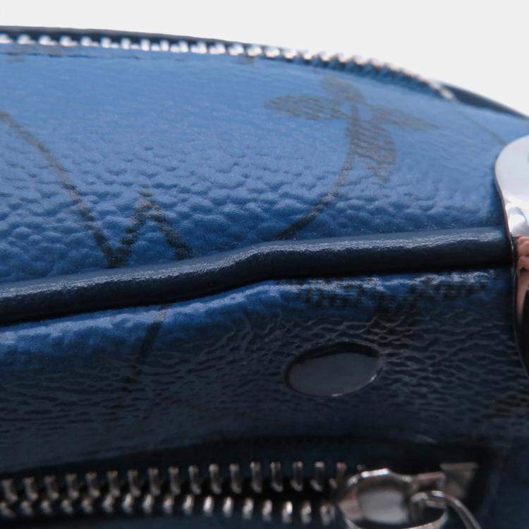 Pre Owned Louis Vuitton Monogram Aqua Garden Mini Soft Trunk Shoulder Bag