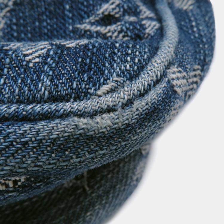 Pre Owned Louis Vuitton Monogram Denim Bum Bag Waist Pouch