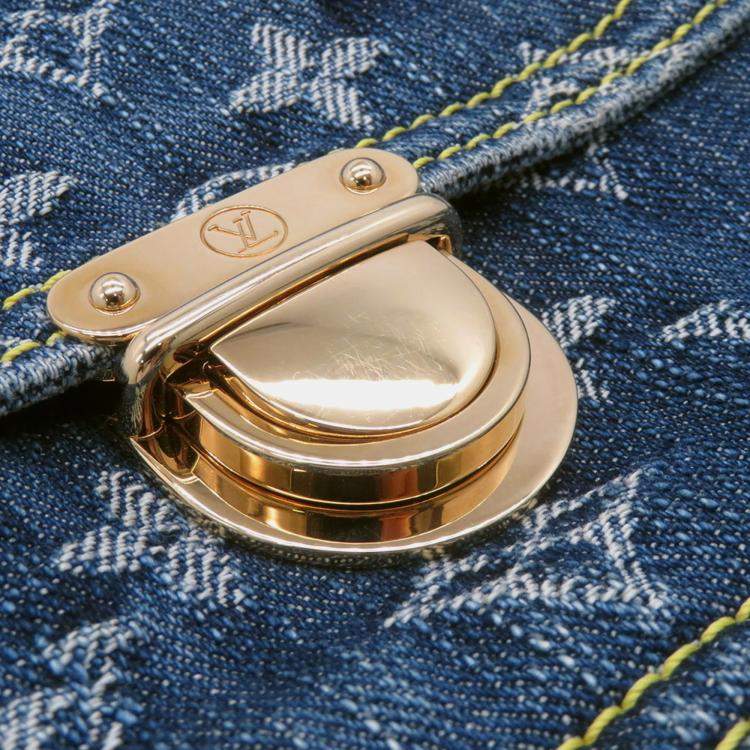 Pre Owned Louis Vuitton Monogram Denim Bum Bag Waist Pouch