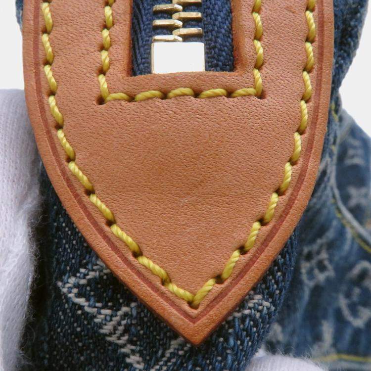 Pre Owned Louis Vuitton Monogram Denim Bum Bag Waist Pouch