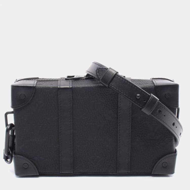 مملوكة مسبقًا Louis Vuitton Soft Trunk Wallet Shoulder Bag In Monogram Taurillon Leather  Black