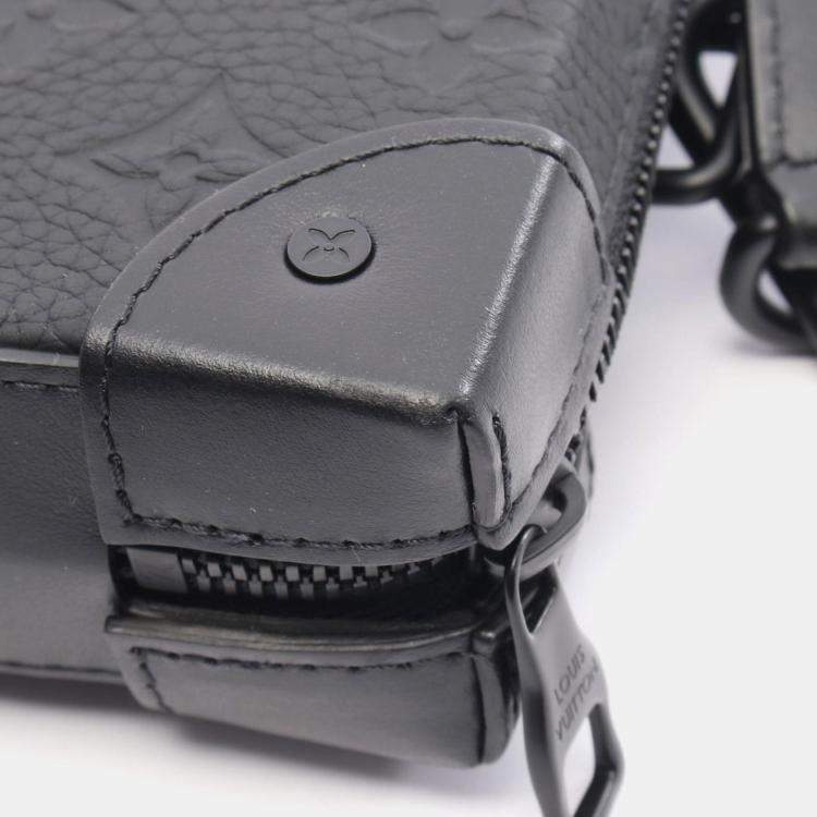 مملوكة مسبقًا Louis Vuitton Soft Trunk Wallet Shoulder Bag In Monogram Taurillon Leather  Black