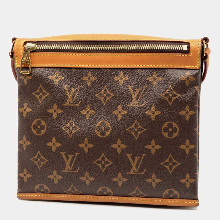 Pre Owned Louis Vuitton Brown Monogram Saumur Messenger PM